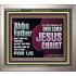 ABBA FATHER SHALT THRESH THE MOUNTAINS AND BEAT THEM SMALL  Christian Portrait Wall Art  GWVICTOR10739  "16X14"