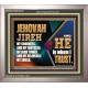JEHOVAH JIREH OUR GOODNESS FORTRESS HIGH TOWER DELIVERER AND SHIELD  Scriptural Portrait Signs  GWVICTOR10747  