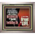 HE THAT BELIEVETH ON ME HATH EVERLASTING LIFE  Contemporary Christian Wall Art  GWVICTOR10758  "16X14"