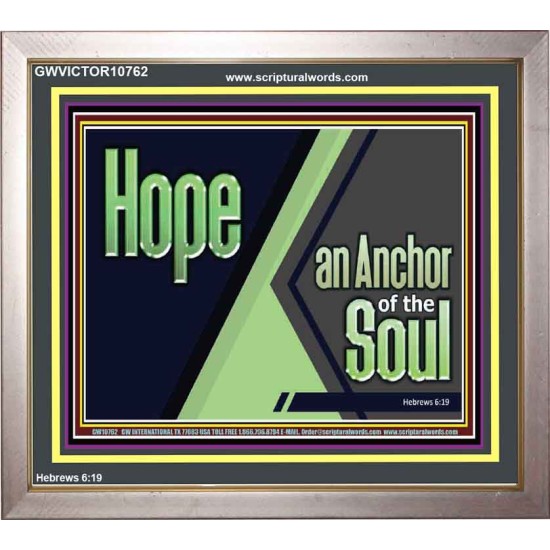 HOPE AN ANCHOR OF THE SOUL  Christian Paintings  GWVICTOR10762  