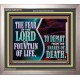 THE FEAR OF THE LORD IS A FOUNTAIN OF LIFE TO DEPART FROM THE SNARES OF DEATH  Scriptural Portrait Portrait  GWVICTOR10770  