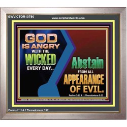 GOD IS ANGRY WITH THE WICKED EVERY DAY  Biblical Paintings Portrait  GWVICTOR10790  "16X14"