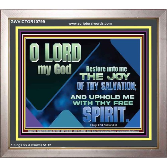 RESTORE UNTO ME THE JOY OF THY SALVATION  Scripture Art Prints  GWVICTOR10799  
