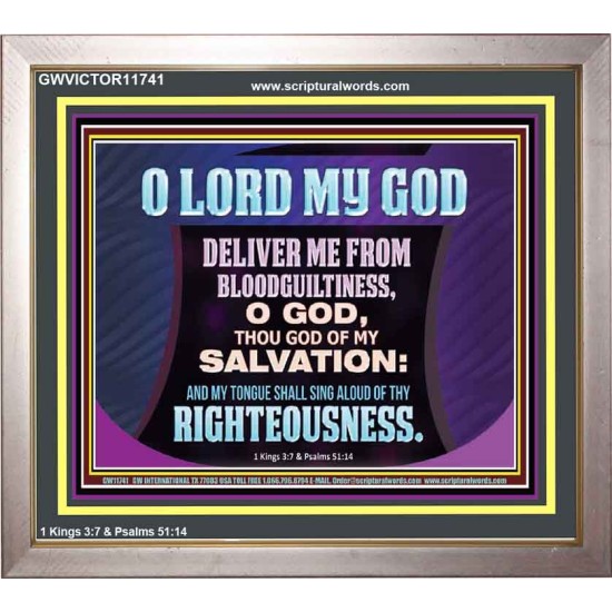 DELIVER ME FROM BLOODGUILTINESS  Religious Wall Art   GWVICTOR11741  