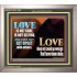 LOVE IS NOT RUDE AND IS NOT SELFISH  Sanctuary Wall Portrait  GWVICTOR11760  "16X14"