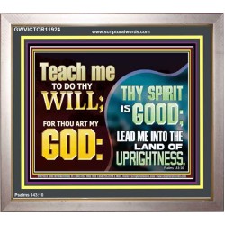 THY SPIRIT IS GOOD LEAD ME INTO THE LAND OF UPRIGHTNESS  Unique Power Bible Portrait  GWVICTOR11924  "16X14"