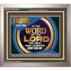 THE WORD OF THE LORD IS FOREVER SETTLED  Ultimate Inspirational Wall Art Portrait  GWVICTOR12035  "16X14"