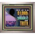 ALL THY COMMANDMENTS ARE TRUTH  Scripture Art Portrait  GWVICTOR12051  "16X14"