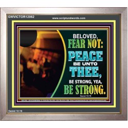 BELOVED BE STRONG YEA BE STRONG  Biblical Art Portrait  GWVICTOR12062  