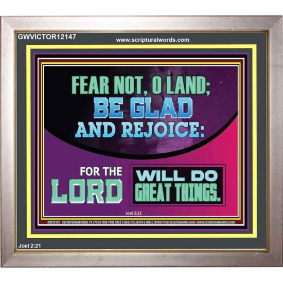 THE LORD WILL DO GREAT THINGS  Custom Inspiration Bible Verse Portrait  GWVICTOR12147  