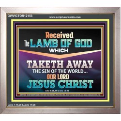 RECEIVED THE LAMB OF GOD OUR LORD JESUS CHRIST  Art & Décor Portrait  GWVICTOR12153  "16X14"