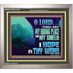THOU ART MY HIDING PLACE AND SHIELD  Large Custom Portrait   GWVICTOR12159  "16X14"
