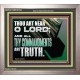 ALL THY COMMANDMENTS ARE TRUTH O LORD  Inspirational Bible Verse Portrait  GWVICTOR12164  