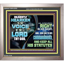 GIVE EAR TO HIS COMMANDMENTS AND KEEP ALL HIS STATUES  Eternal Power Portrait  GWVICTOR12252  "16X14"