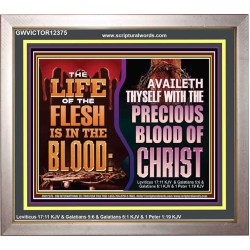AVAILETH THYSELF WITH THE PRECIOUS BLOOD OF CHRIST  Children Room  GWVICTOR12375  "16X14"