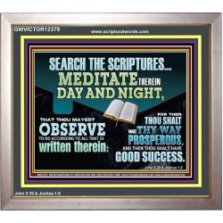 SEARCH THE SCRIPTURES MEDITATE THEREIN DAY AND NIGHT  Unique Power Bible Portrait  GWVICTOR12379  