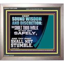 THY FOOT SHALL NOT STUMBLE  Sanctuary Wall Portrait  GWVICTOR12408  "16X14"