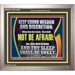 THY SLEEP SHALL BE SWEET  Ultimate Inspirational Wall Art  Portrait  GWVICTOR12409  "16X14"