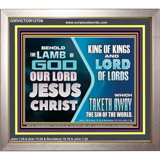 THE LAMB OF GOD OUR LORD JESUS CHRIST  Portrait Scripture   GWVICTOR12706  