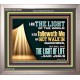 HE THAT FOLLOWETH ME SHALL NOT WALK IN DARKNESS  Modern Christian Wall Décor  GWVICTOR12956  