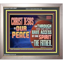 CHRIST JESUS IS OUR PEACE  Christian Paintings Portrait  GWVICTOR12967  "16X14"
