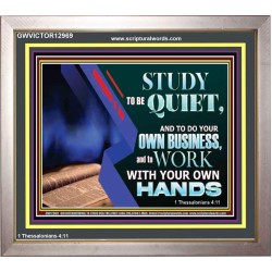 STUDY TO BE QUIET  Contemporary Christian Paintings Portrait  GWVICTOR12969  