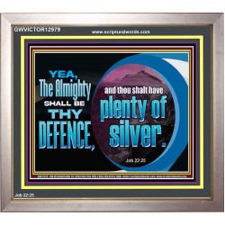 THE ALMIGHTY SHALL BE THY DEFENCE  Religious Art Portrait  GWVICTOR12979  "16X14"