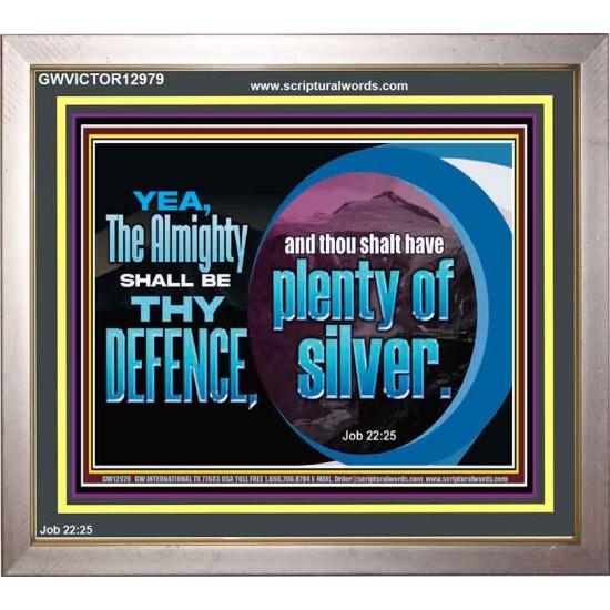 THE ALMIGHTY SHALL BE THY DEFENCE  Religious Art Portrait  GWVICTOR12979  