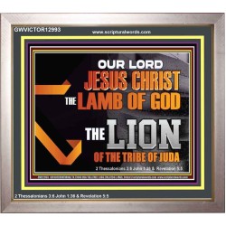 THE LION OF THE TRIBE OF JUDA CHRIST JESUS  Ultimate Inspirational Wall Art Portrait  GWVICTOR12993  "16X14"