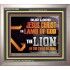 THE LION OF THE TRIBE OF JUDA CHRIST JESUS  Ultimate Inspirational Wall Art Portrait  GWVICTOR12993  "16X14"