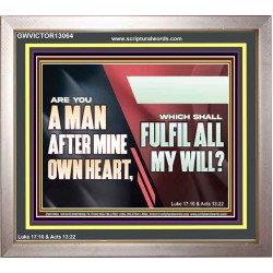 ARE YOU A MAN AFTER MINE OWN HEART  Children Room Wall Portrait  GWVICTOR13064  