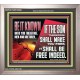 IF THE SON THEREFORE SHALL MAKE YOU FREE  Ultimate Inspirational Wall Art Portrait  GWVICTOR13066  