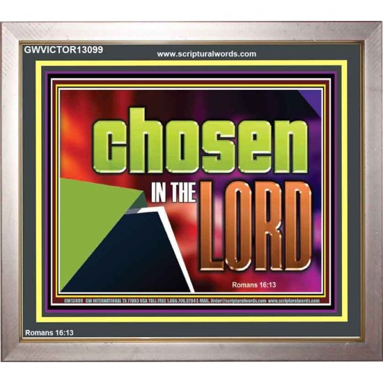 CHOSEN IN THE LORD  Wall Décor Portrait  GWVICTOR13099  