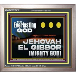 EVERLASTING GOD JEHOVAH EL GIBBOR MIGHTY GOD   Biblical Paintings  GWVICTOR13104  "16X14"