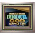 EVERLASTING GOD IMMANUEL..GOD WITH US  Contemporary Christian Wall Art Portrait  GWVICTOR13105  "16X14"