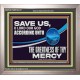 SAVE US O LORD OUR GOD ACCORDING UNTO THE GREATNESS OF THY MERCY  Bible Scriptures on Forgiveness Portrait  GWVICTOR13127  