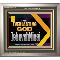 THE EVERLASTING GOD JEHOVAHNISSI  Contemporary Christian Art Portrait  GWVICTOR13131  "16X14"