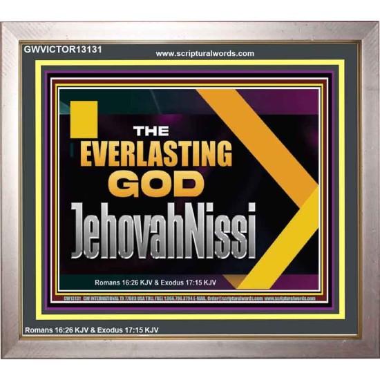 THE EVERLASTING GOD JEHOVAHNISSI  Contemporary Christian Art Portrait  GWVICTOR13131  