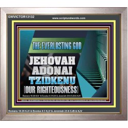 THE EVERLASTING GOD JEHOVAH ADONAI TZIDKENU OUR RIGHTEOUSNESS  Contemporary Christian Paintings Portrait  GWVICTOR13132  "16X14"