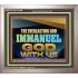 THE EVERLASTING GOD IMMANUEL..GOD WITH US  Scripture Art Portrait  GWVICTOR13134B  "16X14"