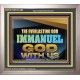 THE EVERLASTING GOD IMMANUEL..GOD WITH US  Scripture Art Portrait  GWVICTOR13134B  