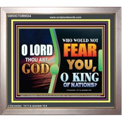 O KING OF NATIONS  Righteous Living Christian Portrait  GWVICTOR9534  "16X14"