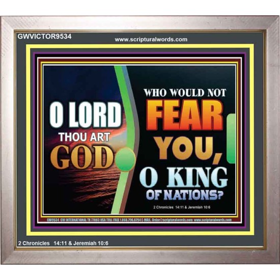 O KING OF NATIONS  Righteous Living Christian Portrait  GWVICTOR9534  