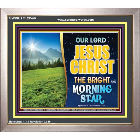 JESUS CHRIST THE BRIGHT AND MORNING STAR  Children Room Portrait  GWVICTOR9546  