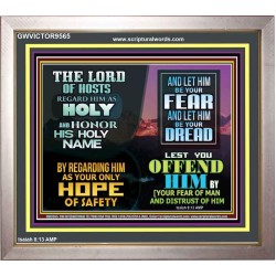 LORD OF HOSTS ONLY HOPE OF SAFETY  Unique Scriptural Portrait  GWVICTOR9565  "16X14"