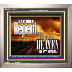 THE KINGDOM OF HEAVEN IS AT HAND  Children Room Portrait  GWVICTOR9571  "16X14"