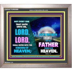 DOING THE WILL OF GOD ONE OF THE KEY TO KINGDOM OF HEAVEN  Righteous Living Christian Portrait  GWVICTOR9586  "16X14"