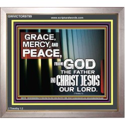 GRACE MERCY AND PEACE UNTO YOU  Bible Verse Portrait  GWVICTOR9799  "16X14"