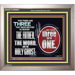 THE THREE THAT BEAR RECORD IN HEAVEN  Modern Wall Art  GWVICTOR9902  "16X14"