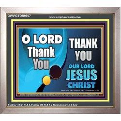 THANK YOU OUR LORD JESUS CHRIST  Custom Biblical Painting  GWVICTOR9907  "16X14"